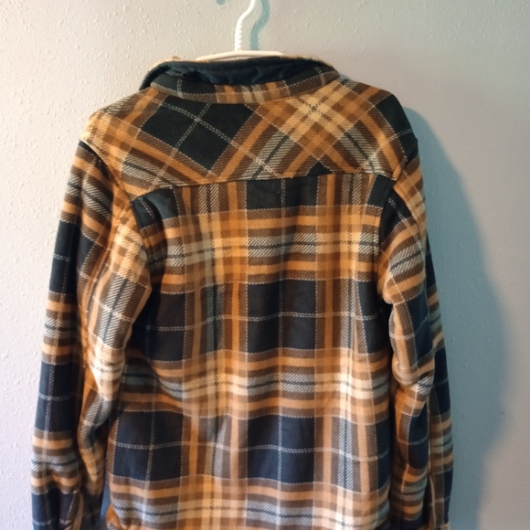 Men's Plaid Sherpa-Lined Jacket - Picture 2 of 4